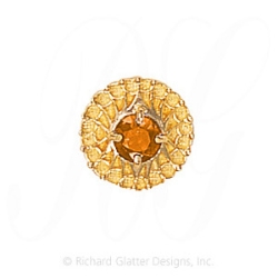 GS440 CIT - 14 Karat Gold Citrine Slide 